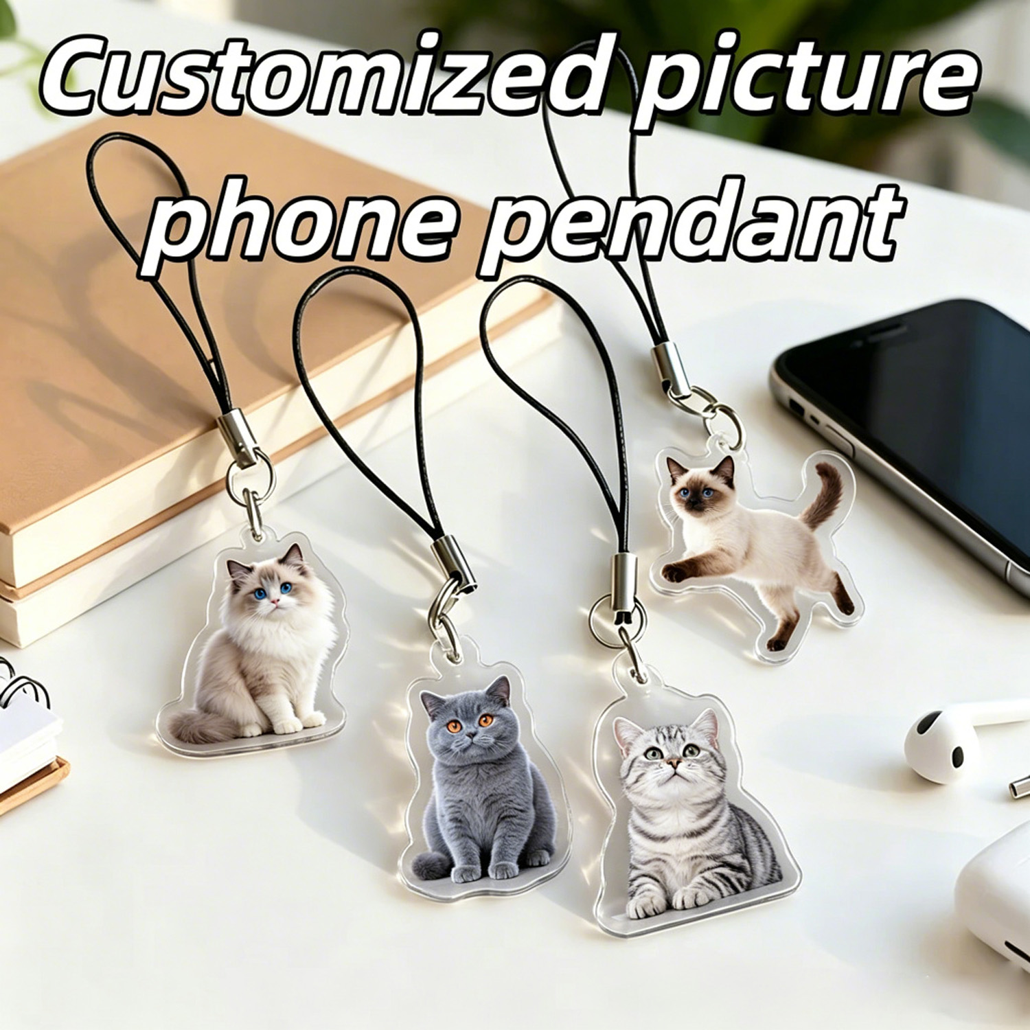 맞춤형 반려동물 사진 휴대폰 액세서리, 개인 맞춤 고양 - Pet Portrait Custom 리뷰 및 가격